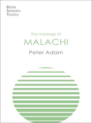 cover image of The Message of Malachi